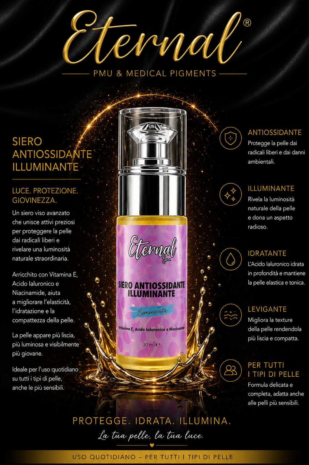 Siero Antiossidante Illuminante agli Esosomi 