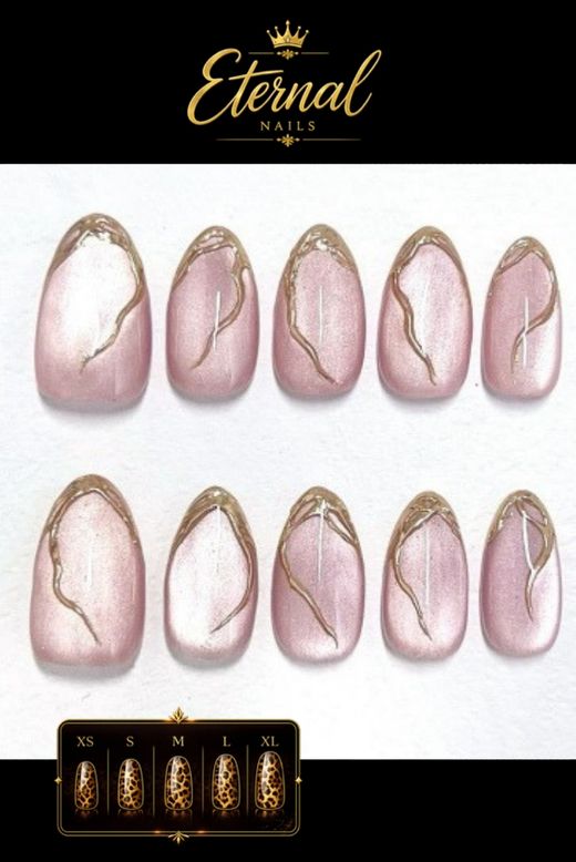 PRESS ON MANDORLA PINK MARBLE
