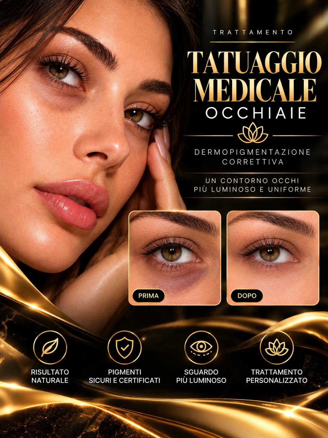 Tatuaggio Medicale Occhiaie