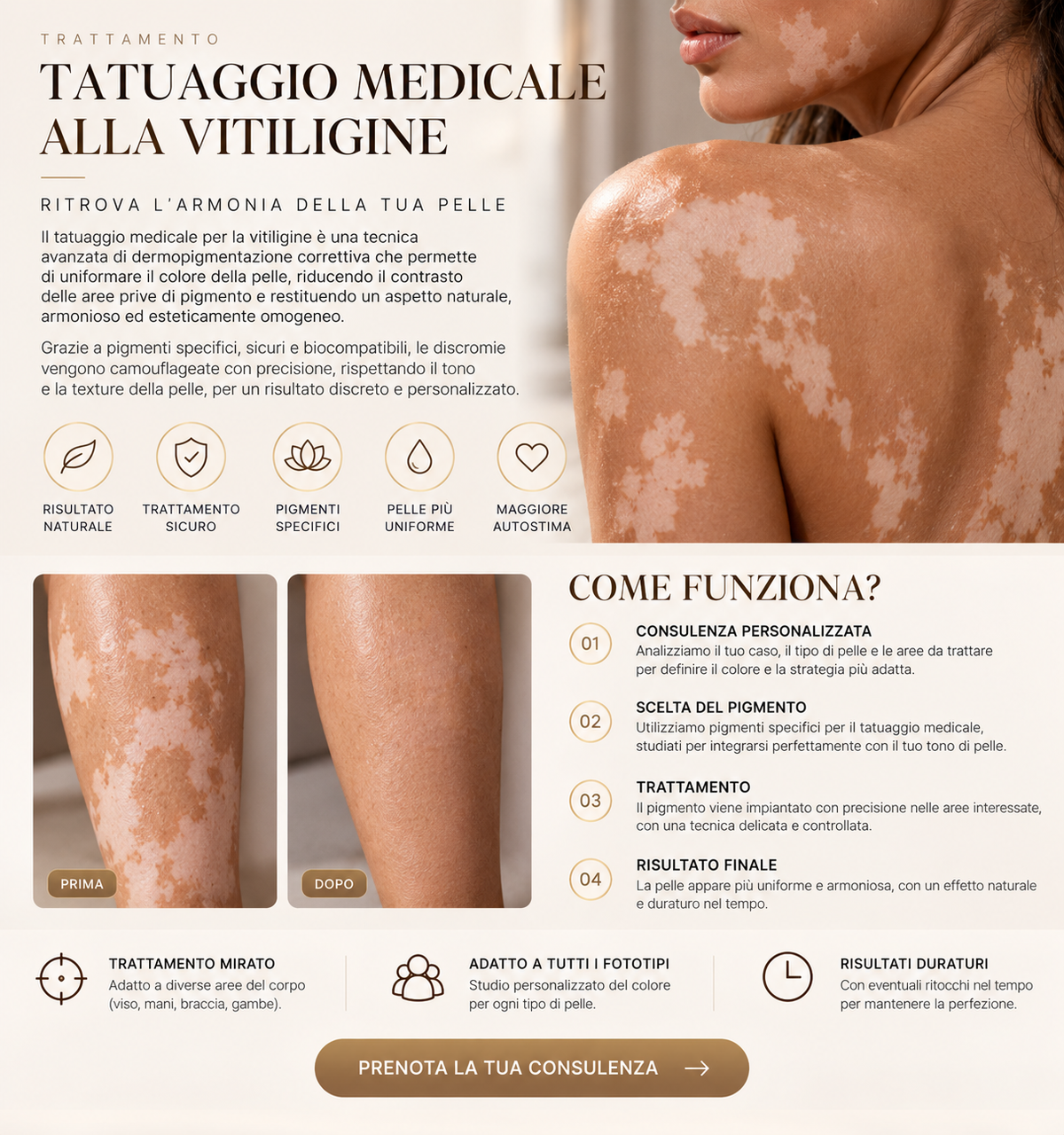Tatuaggio Medicale Vitiligine