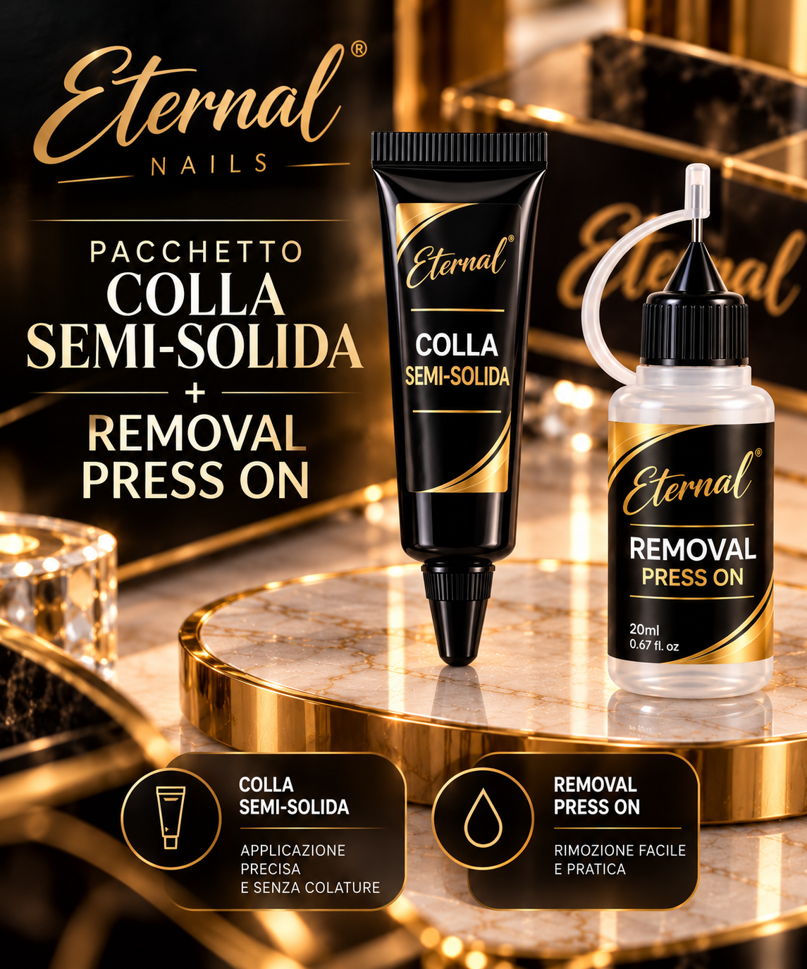 KIT REMOVAL + COLLA SEMI SOLIDA